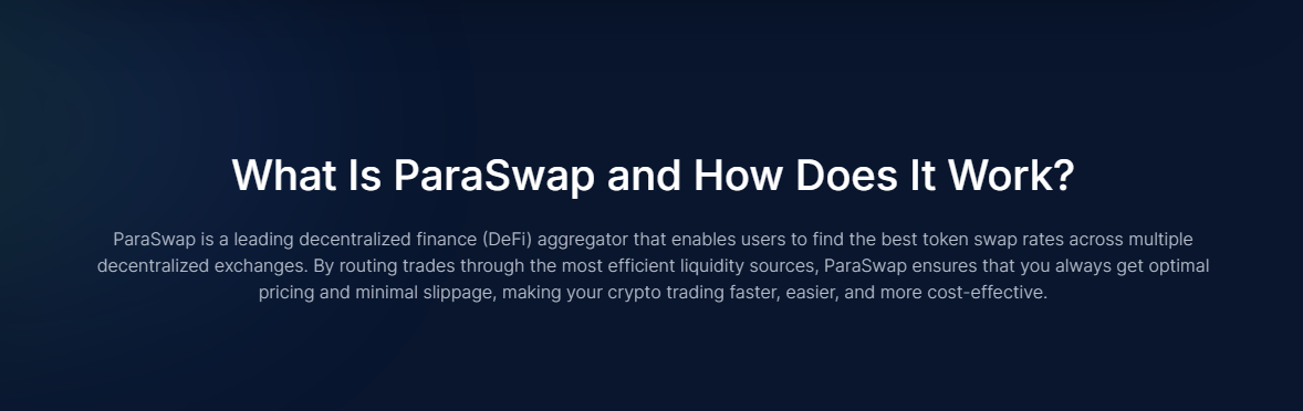ParaSwap Analytics Dashboard